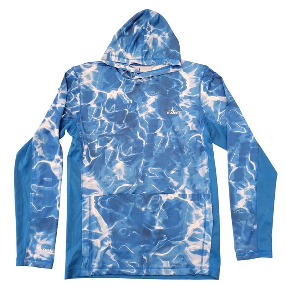 Habit Solar Factor Hoodie S Blue Wave Outdoors 40+ UVF Protection Performance - Picture 1 of 8